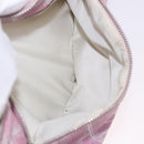 CHANEL New Travel Line Backpack Canvas 2way Pink Silver CC Auth 189678A-27