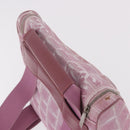 CHANEL New Travel Line Backpack Canvas 2way Pink Silver CC Auth 189678A-6