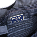 PRADA Tote Bag Nylon Black Gold Auth 189679-16