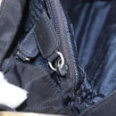 PRADA Tote Bag Nylon Black Gold Auth 189679-23