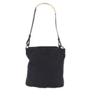 PRADA Tote Bag Nylon Black Gold Auth 189679-3