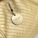 BOTTEGA VENETA INTRECCIATO Tote Bag Leather Gold Auth 189680A-10
