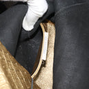 BOTTEGA VENETA INTRECCIATO Tote Bag Leather Gold Auth 189680A-12