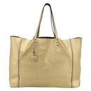 BOTTEGA VENETA INTRECCIATO Tote Bag Leather Gold Auth 189680A-13