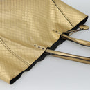BOTTEGA VENETA INTRECCIATO Tote Bag Leather Gold Auth 189680A-6