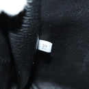 PRADA Hand Bag Vittero Dino Leather Black Silver Auth 189681SAM-11
