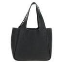 PRADA Hand Bag Vittero Dino Leather Black Silver Auth 189681SAM-2