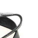 PRADA Hand Bag Vittero Dino Leather Black Silver Auth 189681SAM-8