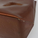 LOUIS VUITTON Monogram Vernis Reade PM Hand Bag Bronze M91146 LV Auth 189683-16