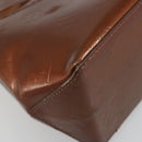 LOUIS VUITTON Monogram Vernis Reade PM Hand Bag Bronze M91146 LV Auth 189683-17