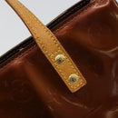 LOUIS VUITTON Monogram Vernis Reade PM Hand Bag Bronze M91146 LV Auth 189683-20