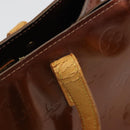 LOUIS VUITTON Monogram Vernis Reade PM Hand Bag Bronze M91146 LV Auth 189683-9
