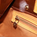 LOUIS VUITTON Monogram Vernis Reade PM Hand Bag Bronze M91146 LV Auth 189683-24