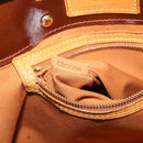 LOUIS VUITTON Monogram Vernis Reade PM Hand Bag Bronze M91146 LV Auth 189683-12