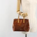 LOUIS VUITTON Monogram Vernis Reade PM Hand Bag Bronze M91146 LV Auth 189683-26
