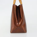 LOUIS VUITTON Monogram Vernis Reade PM Hand Bag Bronze M91146 LV Auth 189683-4