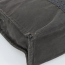 HERMES Her Line MM Handtas Canvas Grijs Zilver Auth 189686-9