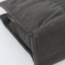 HERMES Her Line MM Handtas Canvas Grijs Zilver Auth 189686-16