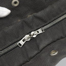 HERMES Her Line MM Handtas Canvas Grijs Zilver Auth 189686-17