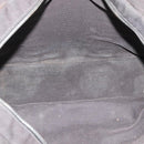 HERMES Her Line MM Handtas Canvas Grijs Zilver Auth 189686-10