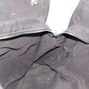 HERMES Her Line MM Handtas Canvas Grijs Zilver Auth 189686-18