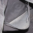 HERMES Her Line MM Handtas Canvas Grijs Zilver Auth 189686-11