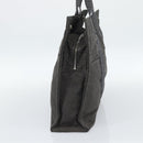 HERMES Her Line MM Handtas Canvas Grijs Zilver Auth 189686-4