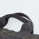 HERMES Her Line MM Handtas Canvas Grijs Zilver Auth 189686-8