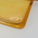 LOUIS VUITTON Monogram Vernis Lexington Pouch Lime Yellow M91058 LV Auth 189688-16