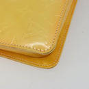 LOUIS VUITTON Monogram Vernis Lexington Pouch Lime Yellow M91058 LV Auth 189688-17