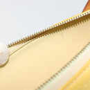 LOUIS VUITTON Monogram Vernis Lexington Pouch Lime Yellow M91058 LV Auth 189688-18