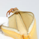 LOUIS VUITTON Monogram Vernis Lexington Pouch Lime Yellow M91058 LV Auth 189688-19