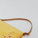 LOUIS VUITTON Monogram Vernis Lexington Pouch Lime Yellow M91058 LV Auth 189688-8