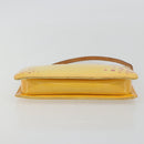 LOUIS VUITTON Monogram Vernis Lexington Pouch Lime Yellow M91058 LV Auth 189688-5