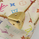 LOUIS VUITTON Monogram Multicolor Trouville Hand Bag White M92663 LV Auth 189689-9