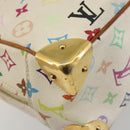 LOUIS VUITTON Monogram Multicolor Trouville Hand Bag White M92663 LV Auth 189689-13