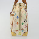 LOUIS VUITTON Monogram Multicolor Trouville Hand Bag White M92663 LV Auth 189689-3
