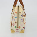 LOUIS VUITTON Monogram Multicolor Trouville Hand Bag White M92663 LV Auth 189689-4