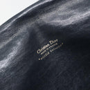 Christian Dior Trotter Canvas Shoulder Bag Navy Gold Auth 189692-17