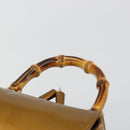 GUCCI Bamboo Backpack Patent Leather Bronze Gold 003 1705 0030 Auth 189694-8