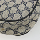 GUCCI GG Supreme Sherry Line Clutch Tas PVC Marine Goud 89 01 034 Auth 189696-16