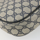 GUCCI GG Supreme Sherry Line Clutch Tas PVC Marine Goud 89 01 034 Auth 189696-17
