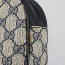 GUCCI GG Supreme Sherry Line Clutch Tas PVC Marine Goud 89 01 034 Auth 189696-8