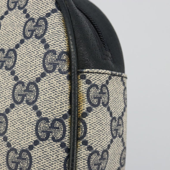 GUCCI GG Supreme Sherry Line Clutch Tas PVC Marine Goud 89 01 034 Auth 189696