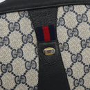 GUCCI GG Supreme Sherry Line Clutch Tas PVC Marine Goud 89 01 034 Auth 189696-18