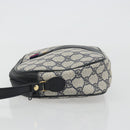 GUCCI GG Supreme Sherry Line Clutch Tas PVC Marine Goud 89 01 034 Auth 189696-4
