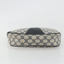 GUCCI GG Supreme Sherry Line Clutch Tas PVC Marine Goud 89 01 034 Auth 189696-6