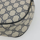 GUCCI GG Supreme Sherry Line Clutch Tas PVC Marine Goud 89 01 034 Auth 189696-14
