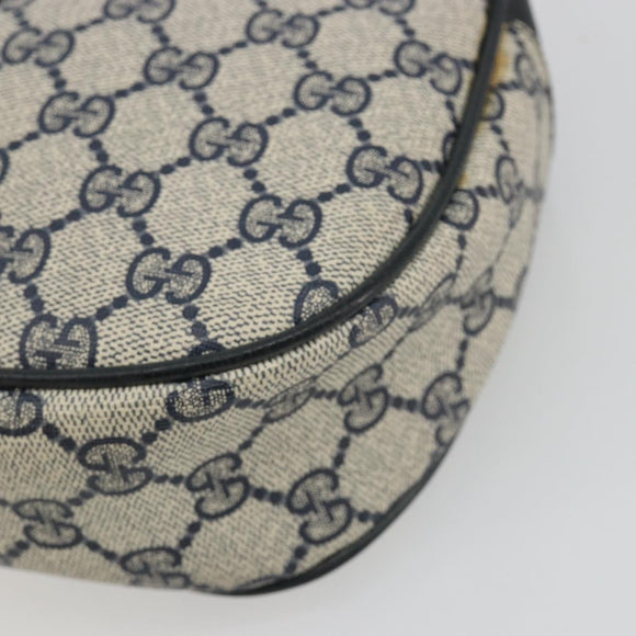 GUCCI GG Supreme Sherry Line Clutch Tas PVC Marine Goud 89 01 034 Auth 189696