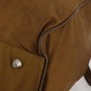 PRADA Boston Bag Nylon 2way Brown Silver Auth 189699-9